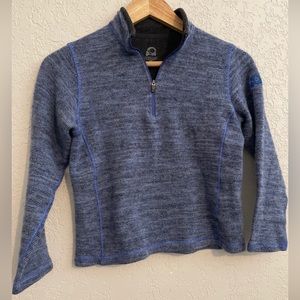 Overland wool blend sweater fleece pullover girls large